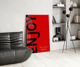 Enjoy The Little Things Glass Wall Art.