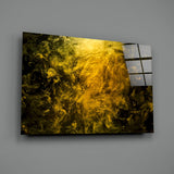 Yellow Smoke Glass Wall Art.