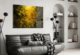 Yellow Smoke Glass Wall Art.
