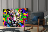 Eye of the Tiger Glass Wall Art.