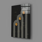 Three Dots Glass Wall Art.