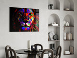 Lion Glass Wall Art.