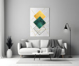 Squares Glass Wall Art.