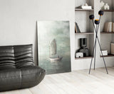 Loneliness Glass Wall Art.