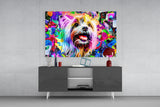 Happy Puppy Glass Wall Art.