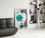 Statue Glass Wall Art.