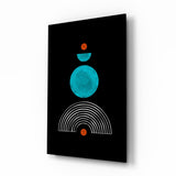 Point sous l'arc-en-ciel Impression sur verre