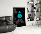 Dot Under the Rainbow Glass Wall Art.