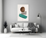 Dance of Earth Colors Glass Wall Art.