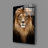 Lion Glass Wall Art.