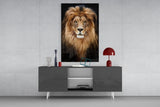 Lion Glass Wall Art.