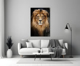 Lion Glass Wall Art.