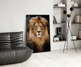 Lion Glass Wall Art.