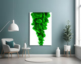 Green Layers Glass Wall Art.