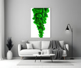 Green Layers Glass Wall Art.