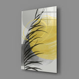 Autumn Yellow Glass Wall Art.