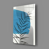 Autumn Blue Glass Wall Art.