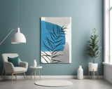 Autumn Blue Glass Wall Art.