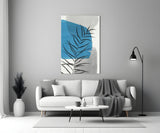 Autumn Blue Glass Wall Art.