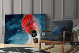 Baloon to the Moon Glass Wall Art.