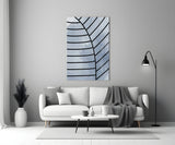 Lines of Leaf Glass Wall Art.