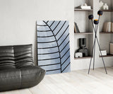 Lines of Leaf Glass Wall Art.