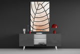 Lines of Leaf Glass Wall Art.