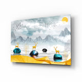 Glasbild See eines Traums - 72x46 cm
