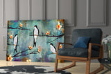 Birds of a Dream Glass Wall Art.