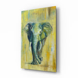 Elefant Glasbild