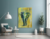 Elephant Glass Wall Art.