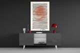 Abstract Sunset Glass Wall Art.