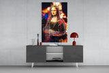 Queen Mona Lisa Glass Wall Art.
