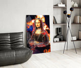 Queen Mona Lisa Glass Wall Art.