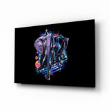 Diamond Elephant Glass Wall Art.