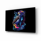 Diamant-Falke – Glasbild - 72x46 cm