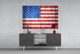 Flag of the United States Glass Wall Art.