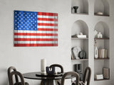 Flag of the United States Glass Wall Art.
