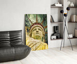 The Statue of Liberty Glass Wall Art.