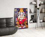 Ganesha Glass Wall Art.