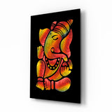 Ganesha Glass Wall Art.