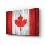 Drapeau du Canada – Tableau en verre - 72x46 cm