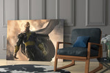 Black Adam Glass Wall Art.