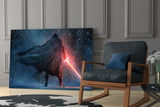 Lightsaber Glass Wall Art.