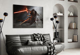 Kylo Ren Glass Wall Art.
