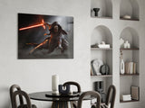 Kylo Ren Glass Wall Art.