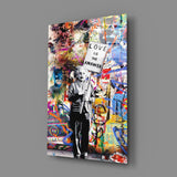 Banksy, Love is the Answer Glass Wall Art.