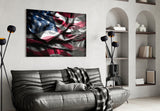 Flag of the United States Glass Wall Art.