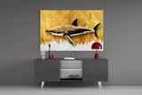 Shark Glass Wall Art.