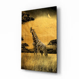 Giraffen Glasbild